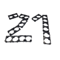 Holder 21700 2P Recto (20 Piezas)